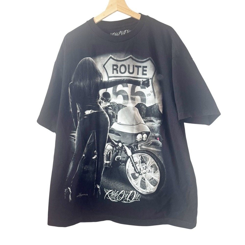 Ride Or Die High Quality Cotton ROD - Route 66 Men's Tee Men 3XL